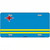 Aruba Flag Metal Novelty License Plate 24" x 12" (LLP)