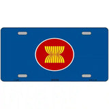Asean Flag Metal Novelty License Plate 24" x 12" (LLP)