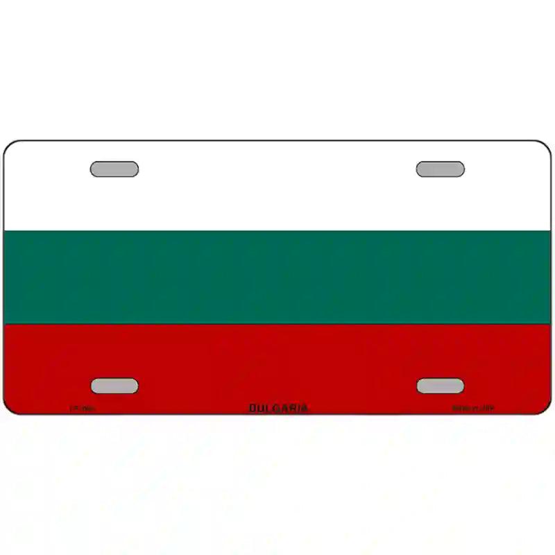 Bulgaria Flag Metal Novelty License Plate 24" x 12" (LLP)