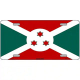 Burundi Flag Metal Novelty License Plate 24" x 12" (LLP)