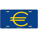 Euro Flag Metal Novelty License Plate 24" x 12" (LLP)