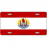 French Polynesia Flag Metal Novelty License Plate 24" x 12" (LLP)