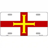 Guernsey Flag Metal Novelty License Plate 24" x 12" (LLP)