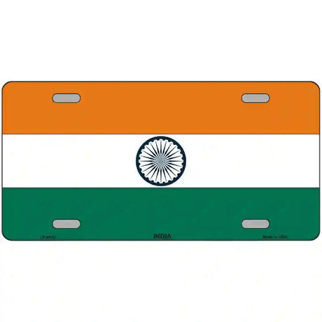 India Flag Metal Novelty License Plate 24" x 12" (LLP)