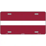 Latvia Flag Metal Novelty License Plate 24" x 12" (LLP)