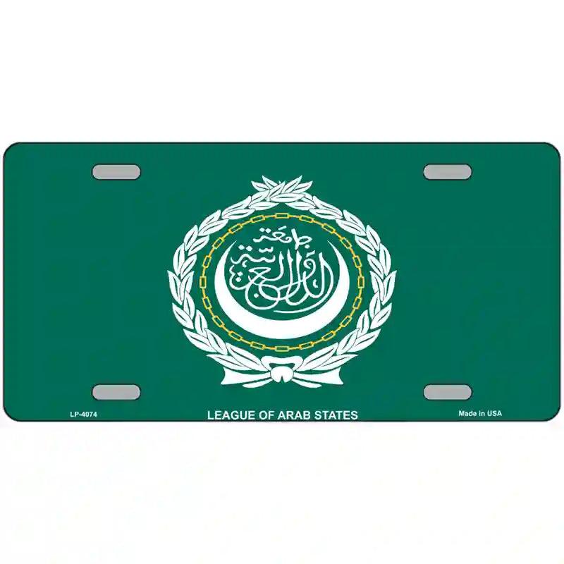 League Of Arab States Flag Metal Novelty License Plate 24" x 12" (LLP)