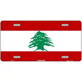 Lebanon Flag Metal Novelty License Plate 24" x 12" (LLP)