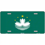 Macao Flag Metal Novelty License Plate 24" x 12" (LLP)