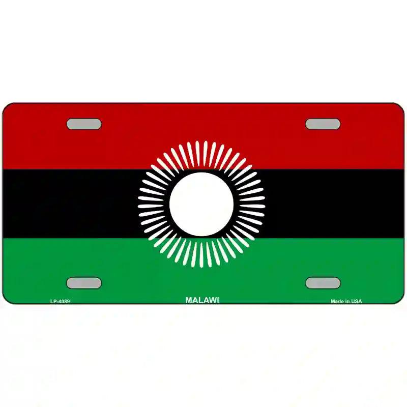 Malawi Flag Metal Novelty License Plate 24" x 12" (LLP)