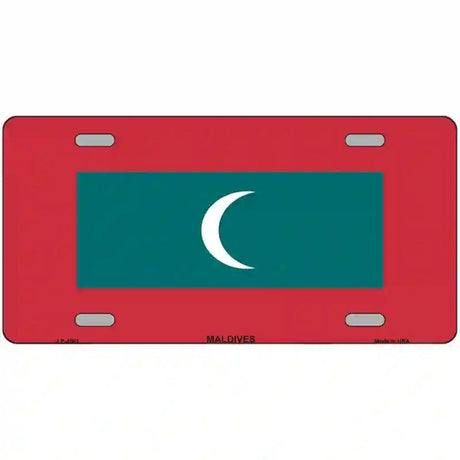 Maldives Flag Metal Novelty License Plate 24" x 12" (LLP)