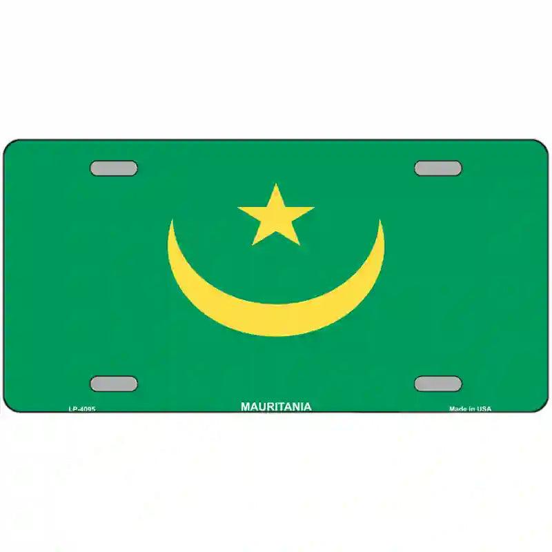 Mauritania Flag Metal Novelty License Plate 24" x 12" (LLP)