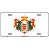 Monaco-S Flag Metal Novelty License Plate 24" x 12" (LLP)