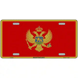 Montenegro Flag Metal Novelty License Plate 24" x 12" (LLP)