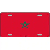 Morocco Flag Metal Novelty License Plate 24" x 12" (LLP)