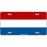 Netherlands Flag Metal Novelty License Plate 24" x 12" (LLP)