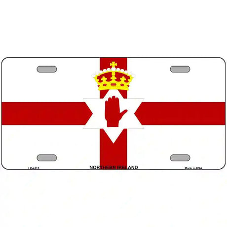 Northern Ireland Flag Metal Novelty License Plate 24" x 12" (LLP)
