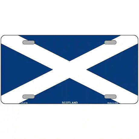Scotland Flag Metal Novelty License Plate 24" x 12" (LLP)