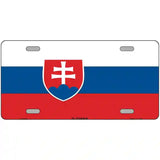 Slovakia Flag Metal Novelty License Plate 24" x 12" (LLP)