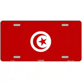 Tunisia Flag Metal Novelty License Plate 24" x 12" (LLP)