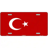 Turkey Flag Metal Novelty License Plate 24" x 12" (LLP)