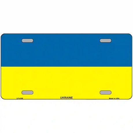 Ukraine Flag Metal Novelty License Plate 24" x 12" (LLP)