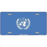 United Nations Flag Metal Novelty License Plate 24" x 12" (LLP)