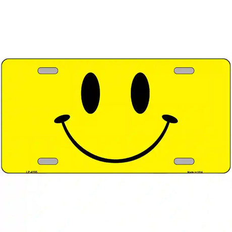 Happy Face Metal Novelty License Plate 24" x 12" (LLP)