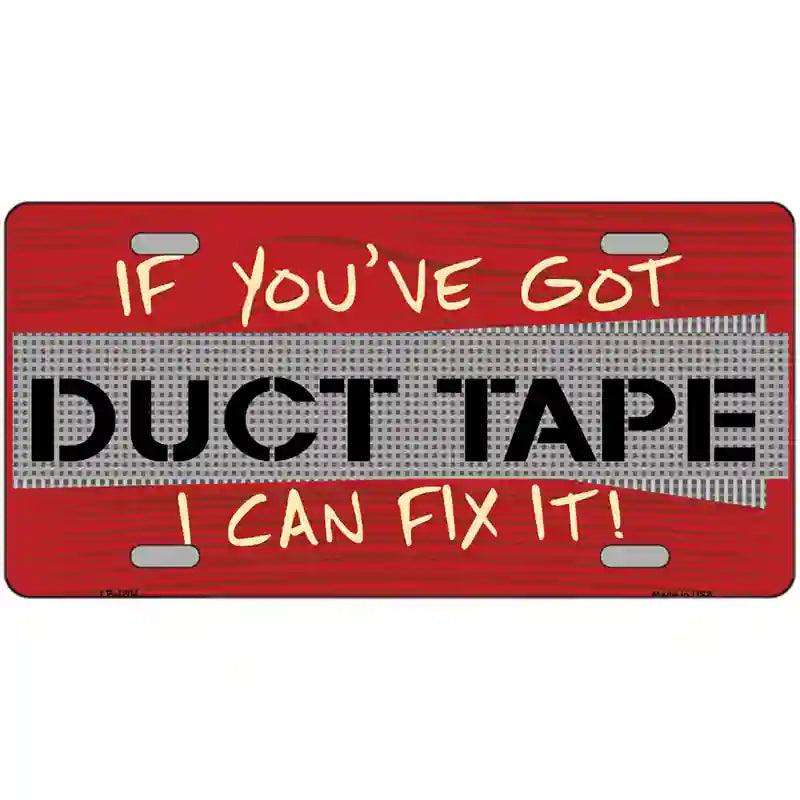 Duct Tape Metal Novelty License Plate 24" x 12" (LLP)