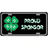 4-H Proud Sponsor Metal Novelty License Plate 24" x 12" (LLP)