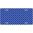Blue White Quatrefoil Metal Novelty License Plate 24" x 12" (LLP)