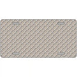 Tan White Quatrefoil Metal Novelty License Plate 24" x 12" (LLP)