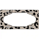 Tan Black Cheetah Scallop Metal Novelty License Plate 24" x 12" (LLP)