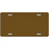Brown Solid Metal Novelty License Plate 24" x 12" (LLP)