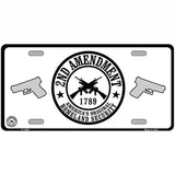 2nd Amendment Metal Novelty License Plate 24" x 12" (LLP)