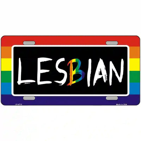 Lesbian Metal Novelty License Plate 24" x 12" (LLP)