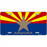 Arizona State Flag Metal Novelty License Plate 24" x 12" (LLP)