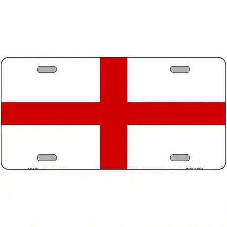 England Flag Metal Novelty License Plate 24" x 12" (LLP)