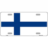Finland Flag Metal Novelty License Plate 24" x 12" (LLP)
