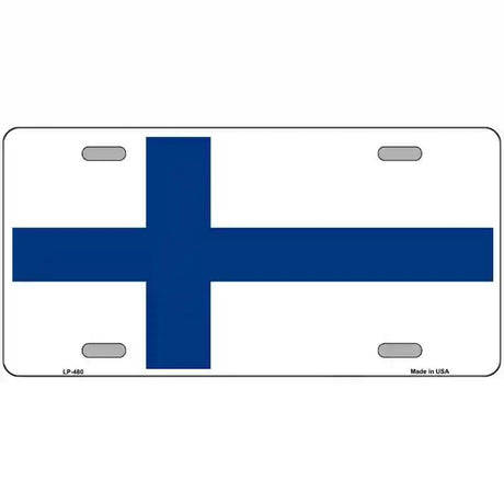 Finland Flag Metal Novelty License Plate 24" x 12" (LLP)