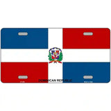 Dominican Republic Flag Metal Novelty License Plate 24" x 12" (LLP)