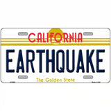 Earthquake California Novelty Metal License Plate 24" x 12" (LLP)