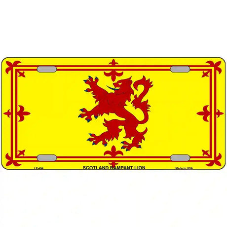 Scotland Lion Flag Metal Novelty License Plate 24" x 12" (LLP)