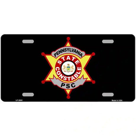 PA Constable Star Metal Novelty License Plate 24" x 12" (LLP)