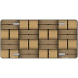 Weave Tan Metal Novelty License Plate 24" x 12" (LLP)