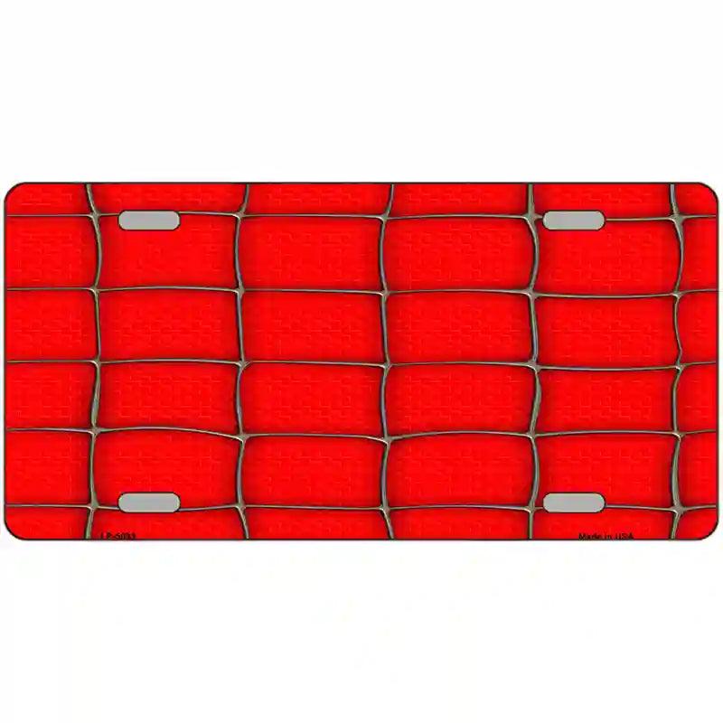 Web Red Metal Novelty License Plate 24" x 12" (LLP)