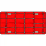 Web Red Metal Novelty License Plate 24" x 12" (LLP)