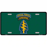 Special Forces Novelty Metal License Plate 24" x 12" (LLP)