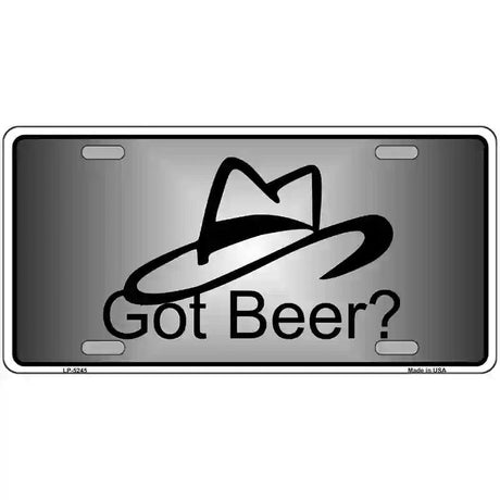 Got Beer Novelty Metal License Plate 24" x 12" (LLP)