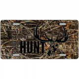 Eat Sleep Hunt Metal Novelty License Plate 24" x 12" (LLP)