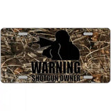 Warning Shotgun Owner Metal Novelty License Plate 24" x 12" (LLP)